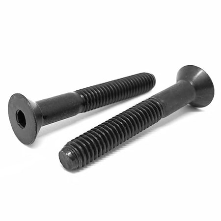 Boltsandnuts.Com M8-1.25 Socket Head Cap Screw, Flat, Black Oxide Alloy Steel, 100 mm Length, 5 PK M8C100FSHCS12BO/D-5